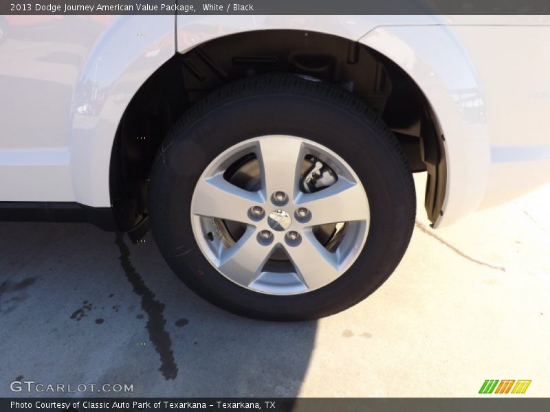 White / Black 2013 Dodge Journey American Value Package