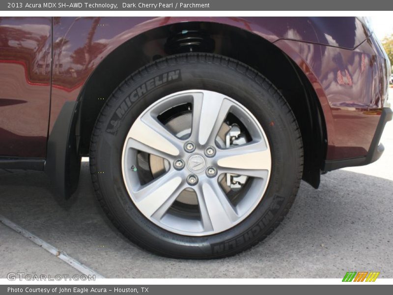 Dark Cherry Pearl / Parchment 2013 Acura MDX SH-AWD Technology