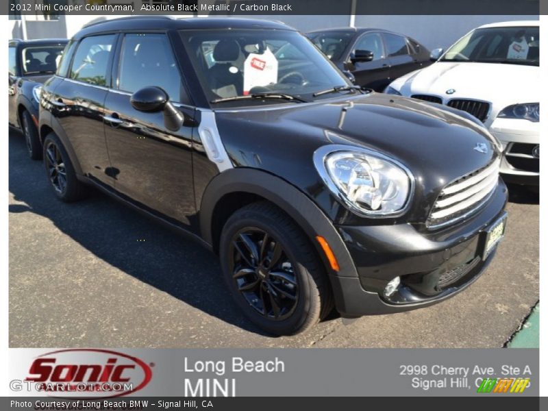 Absolute Black Metallic / Carbon Black 2012 Mini Cooper Countryman
