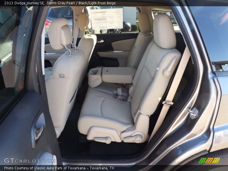 Storm Gray Pearl / Black/Light Frost Beige 2013 Dodge Journey SE