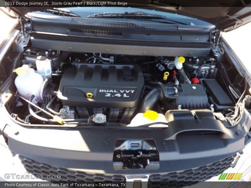 Storm Gray Pearl / Black/Light Frost Beige 2013 Dodge Journey SE