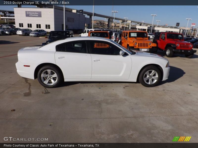 Bright White / Black 2013 Dodge Charger SE