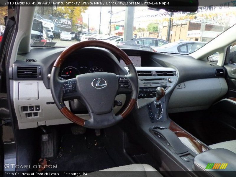 Smokey Granite Mica / Light Gray/Espresso Birds-Eye Maple 2010 Lexus RX 450h AWD Hybrid