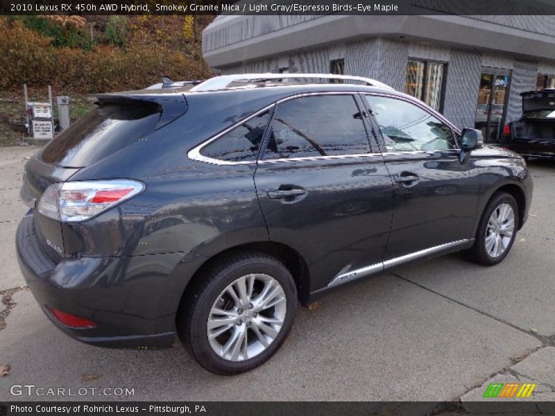 Smokey Granite Mica / Light Gray/Espresso Birds-Eye Maple 2010 Lexus RX 450h AWD Hybrid