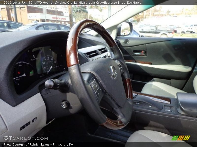 Smokey Granite Mica / Light Gray/Espresso Birds-Eye Maple 2010 Lexus RX 450h AWD Hybrid
