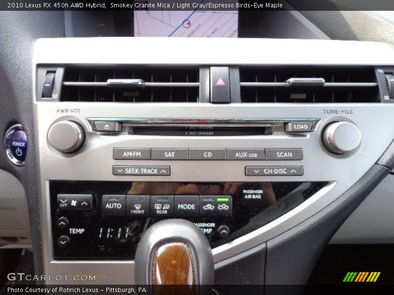 Smokey Granite Mica / Light Gray/Espresso Birds-Eye Maple 2010 Lexus RX 450h AWD Hybrid