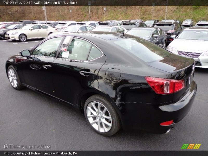 Obsidian Black / Black 2012 Lexus IS 250 AWD