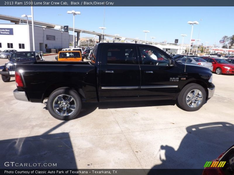 Black / Black/Diesel Gray 2013 Ram 1500 Lone Star Crew Cab