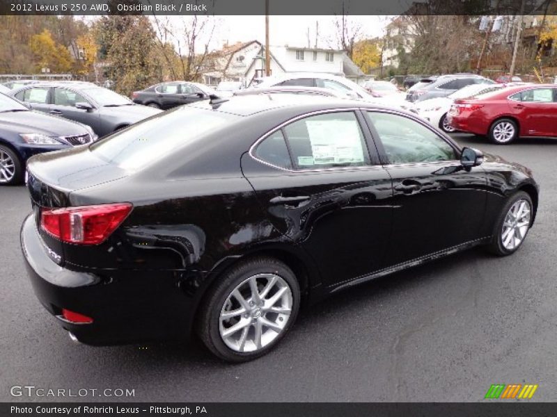 Obsidian Black / Black 2012 Lexus IS 250 AWD
