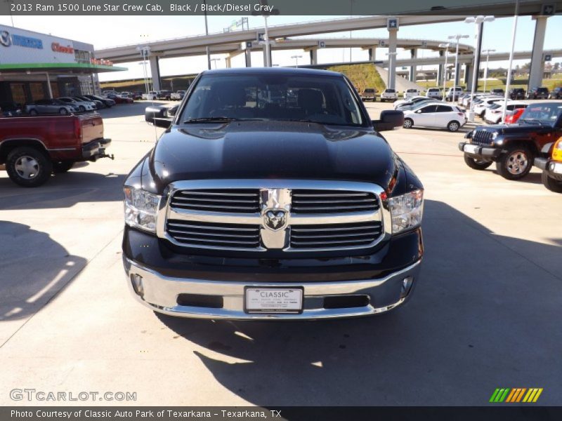 Black / Black/Diesel Gray 2013 Ram 1500 Lone Star Crew Cab