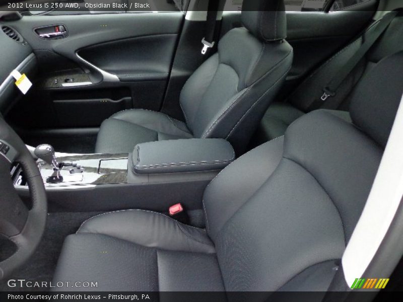 Obsidian Black / Black 2012 Lexus IS 250 AWD
