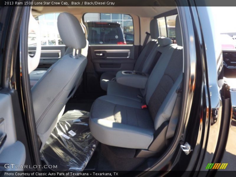 Black / Black/Diesel Gray 2013 Ram 1500 Lone Star Crew Cab