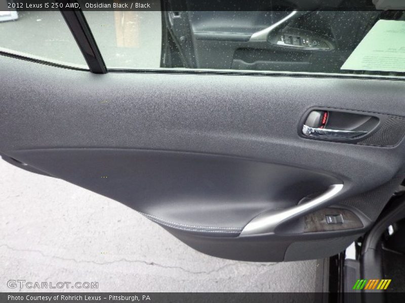 Obsidian Black / Black 2012 Lexus IS 250 AWD
