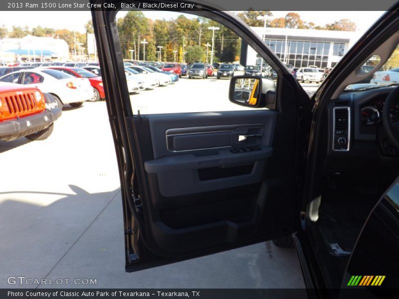 Black / Black/Diesel Gray 2013 Ram 1500 Lone Star Crew Cab