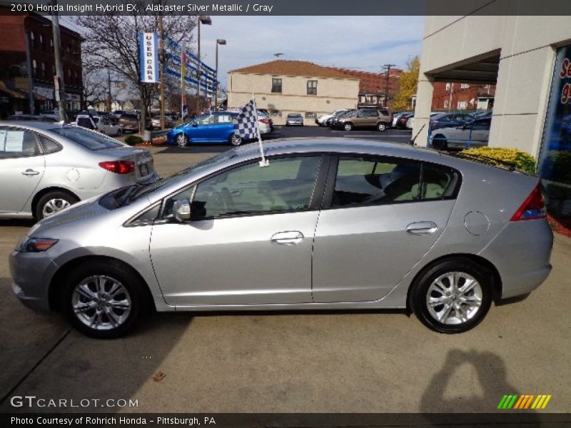 Alabaster Silver Metallic / Gray 2010 Honda Insight Hybrid EX