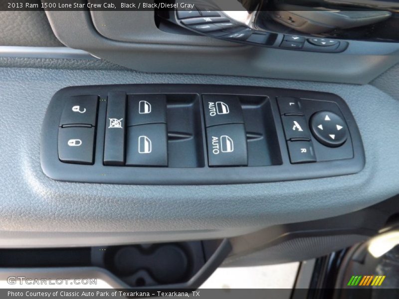 Black / Black/Diesel Gray 2013 Ram 1500 Lone Star Crew Cab