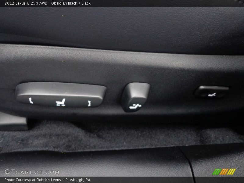 Obsidian Black / Black 2012 Lexus IS 250 AWD