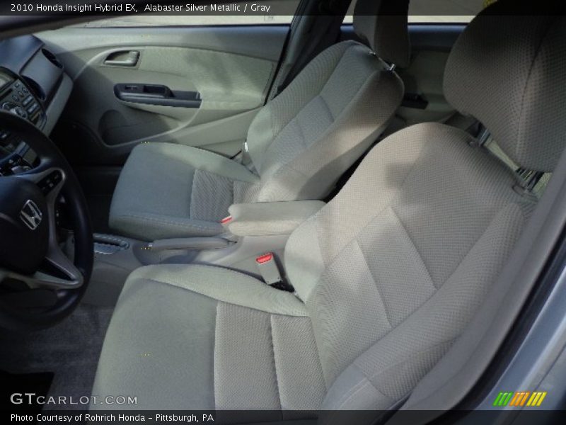 Alabaster Silver Metallic / Gray 2010 Honda Insight Hybrid EX