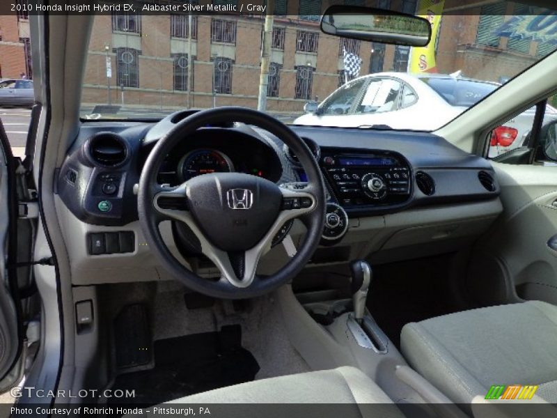 Alabaster Silver Metallic / Gray 2010 Honda Insight Hybrid EX