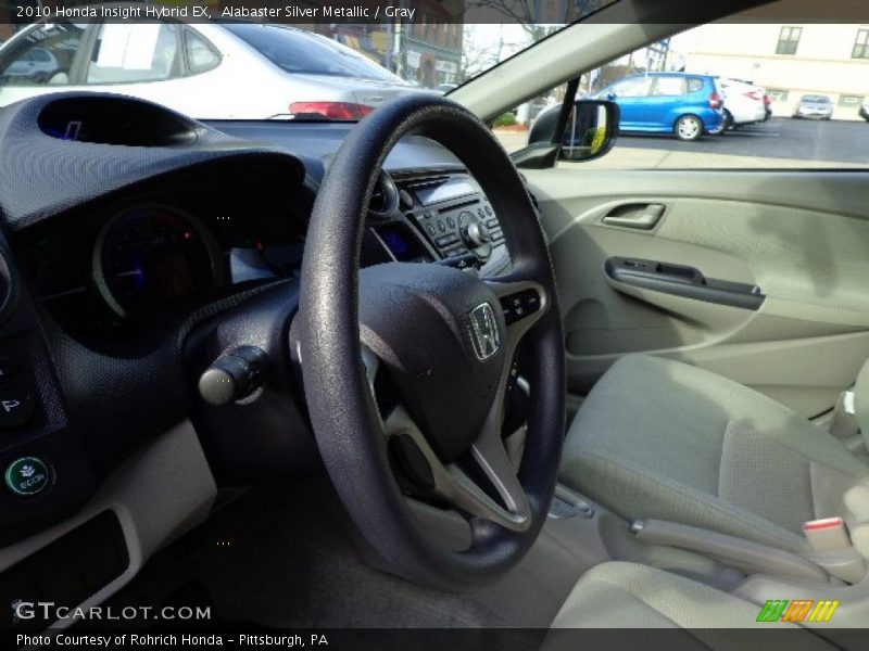 Alabaster Silver Metallic / Gray 2010 Honda Insight Hybrid EX