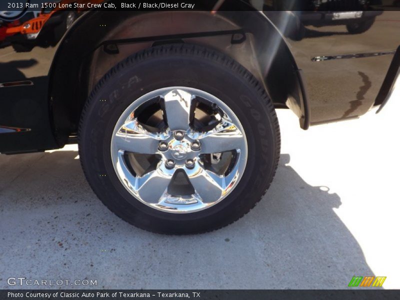 Black / Black/Diesel Gray 2013 Ram 1500 Lone Star Crew Cab