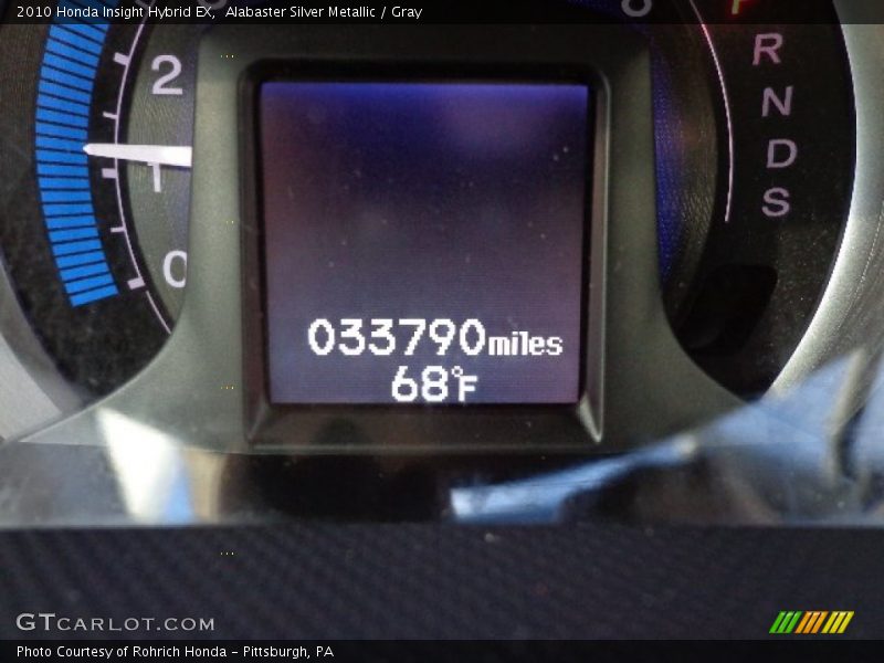 Alabaster Silver Metallic / Gray 2010 Honda Insight Hybrid EX
