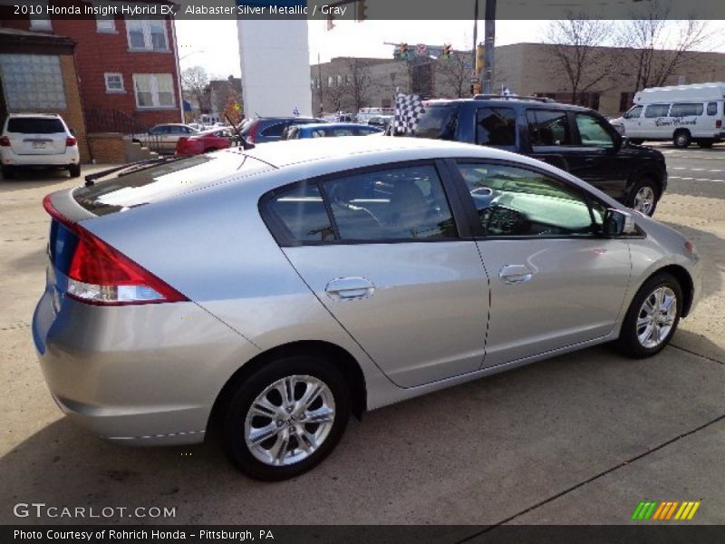 Alabaster Silver Metallic / Gray 2010 Honda Insight Hybrid EX