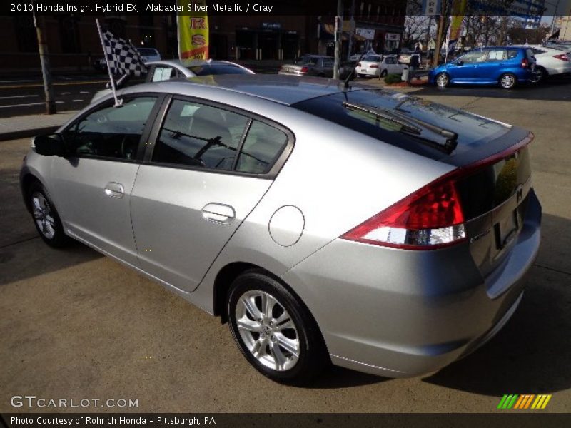 Alabaster Silver Metallic / Gray 2010 Honda Insight Hybrid EX