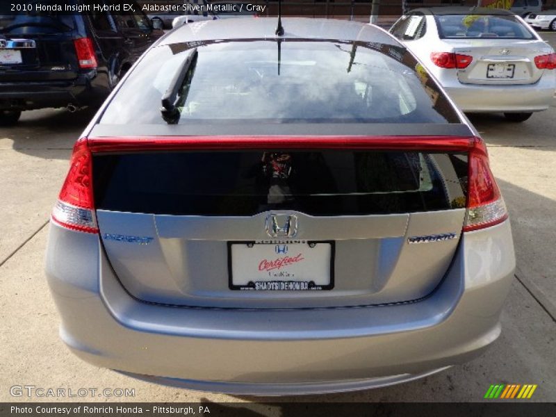 Alabaster Silver Metallic / Gray 2010 Honda Insight Hybrid EX