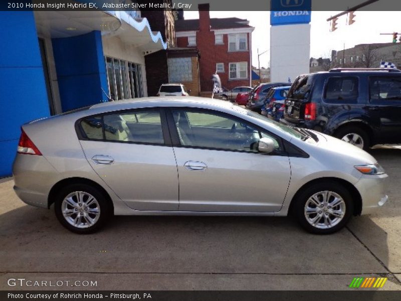Alabaster Silver Metallic / Gray 2010 Honda Insight Hybrid EX
