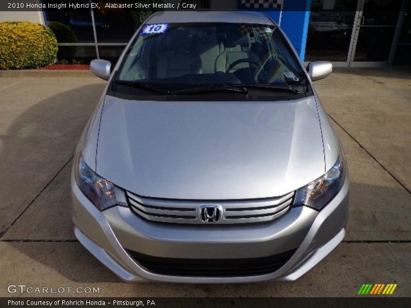 Alabaster Silver Metallic / Gray 2010 Honda Insight Hybrid EX