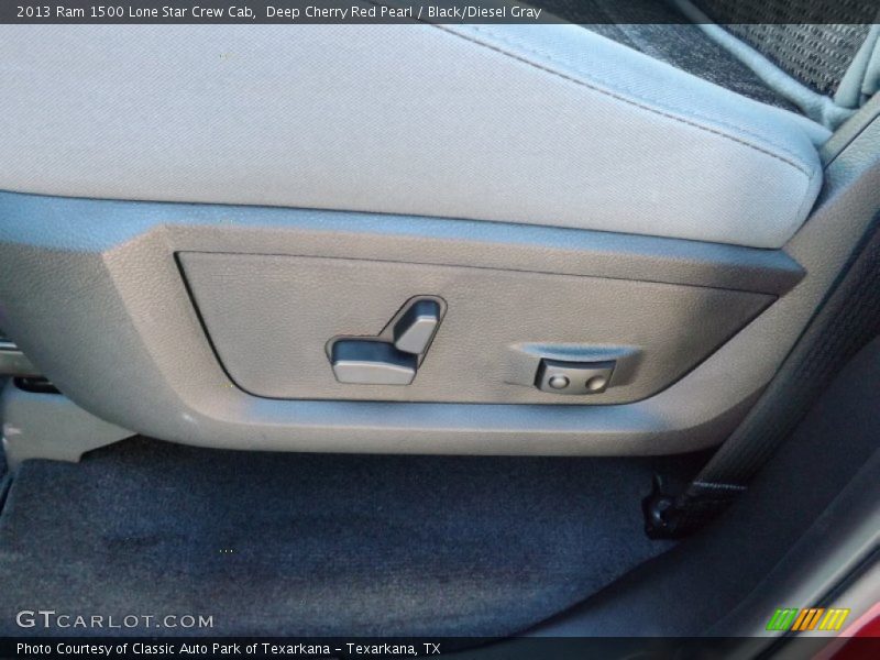 Deep Cherry Red Pearl / Black/Diesel Gray 2013 Ram 1500 Lone Star Crew Cab