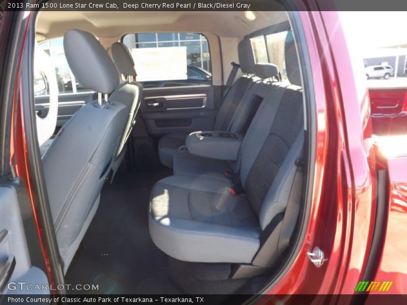Deep Cherry Red Pearl / Black/Diesel Gray 2013 Ram 1500 Lone Star Crew Cab