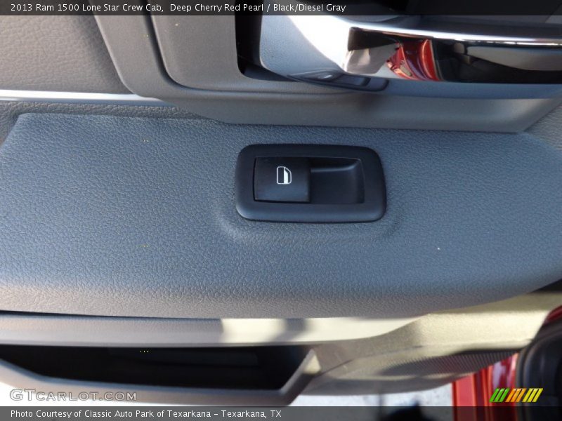 Deep Cherry Red Pearl / Black/Diesel Gray 2013 Ram 1500 Lone Star Crew Cab