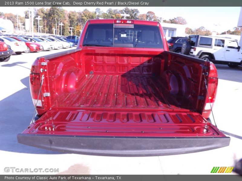 Deep Cherry Red Pearl / Black/Diesel Gray 2013 Ram 1500 Lone Star Crew Cab