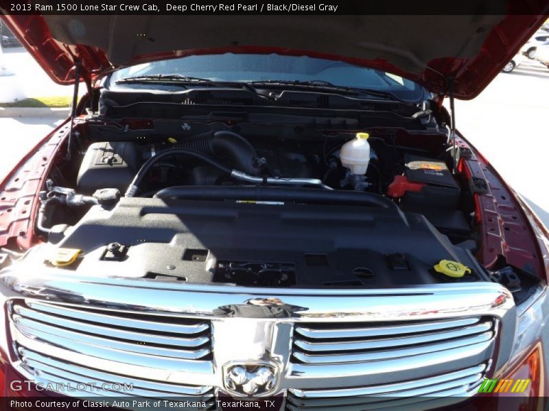 Deep Cherry Red Pearl / Black/Diesel Gray 2013 Ram 1500 Lone Star Crew Cab