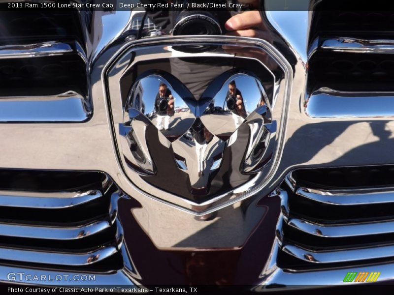 Deep Cherry Red Pearl / Black/Diesel Gray 2013 Ram 1500 Lone Star Crew Cab