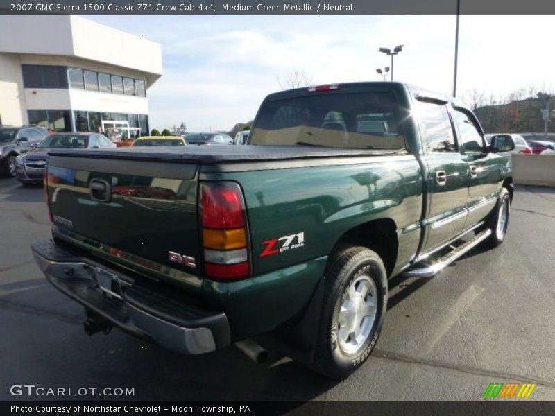 Medium Green Metallic / Neutral 2007 GMC Sierra 1500 Classic Z71 Crew Cab 4x4