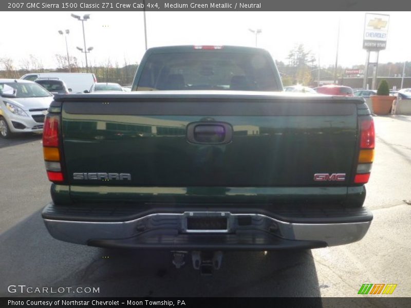 Medium Green Metallic / Neutral 2007 GMC Sierra 1500 Classic Z71 Crew Cab 4x4