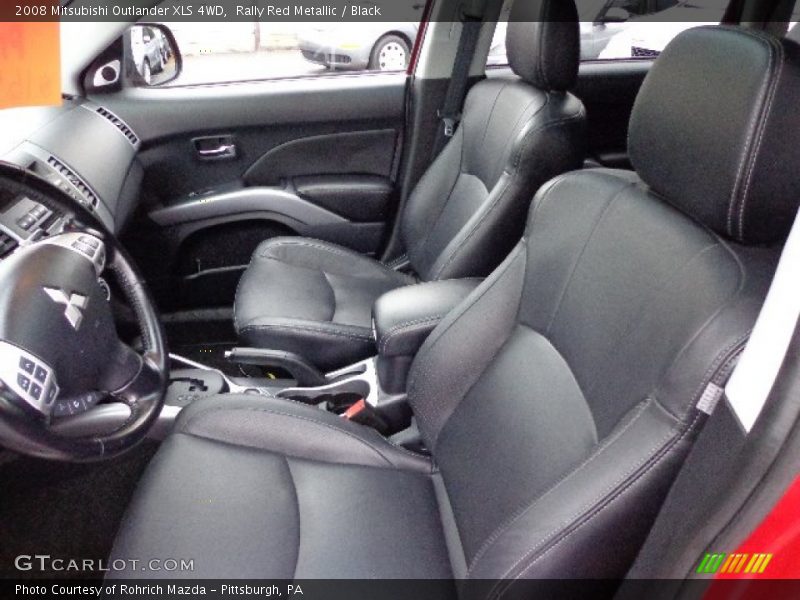 Rally Red Metallic / Black 2008 Mitsubishi Outlander XLS 4WD