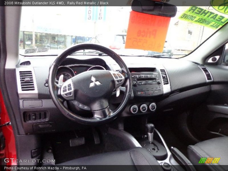 Rally Red Metallic / Black 2008 Mitsubishi Outlander XLS 4WD