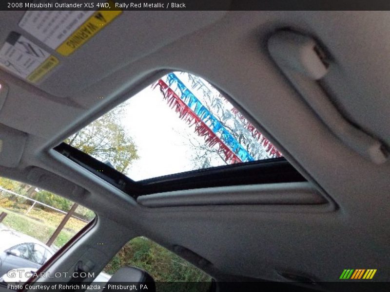 Rally Red Metallic / Black 2008 Mitsubishi Outlander XLS 4WD