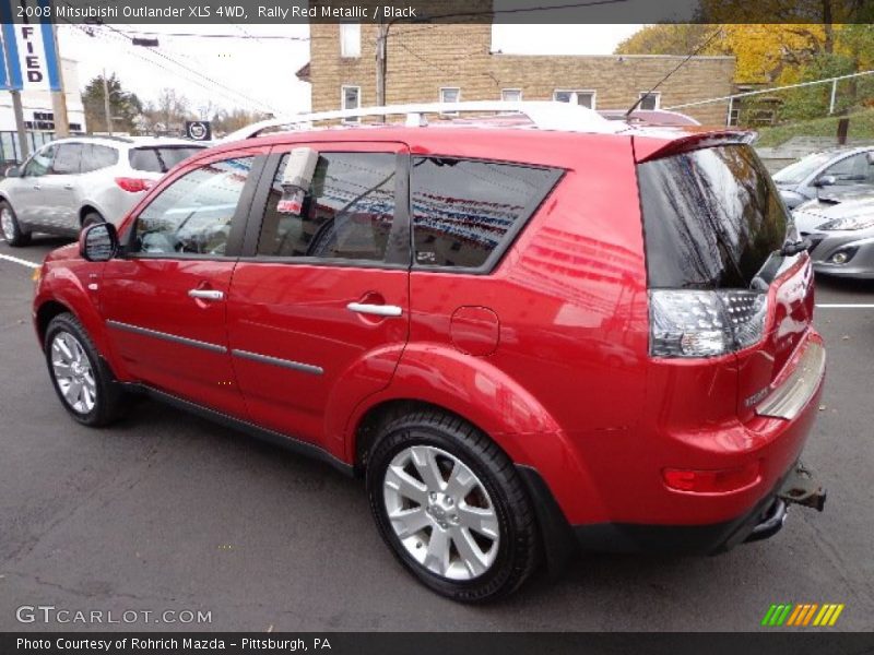 Rally Red Metallic / Black 2008 Mitsubishi Outlander XLS 4WD