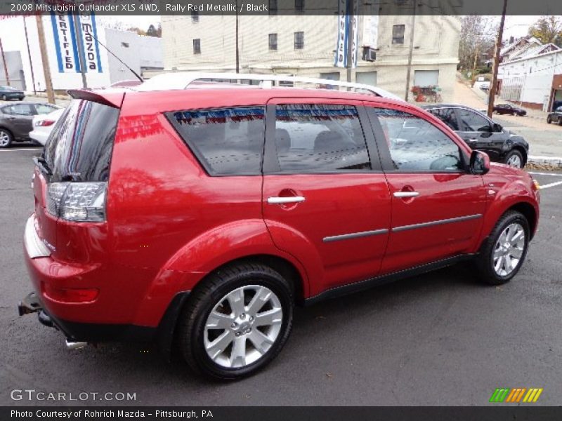 Rally Red Metallic / Black 2008 Mitsubishi Outlander XLS 4WD
