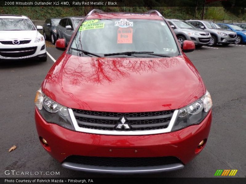 Rally Red Metallic / Black 2008 Mitsubishi Outlander XLS 4WD