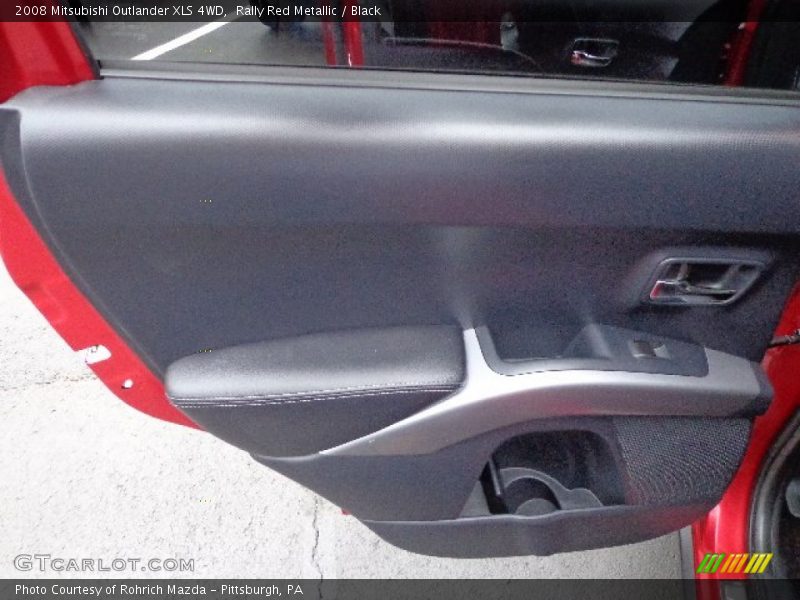 Rally Red Metallic / Black 2008 Mitsubishi Outlander XLS 4WD