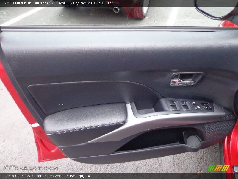 Rally Red Metallic / Black 2008 Mitsubishi Outlander XLS 4WD