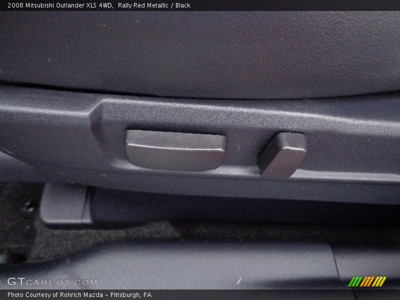 Rally Red Metallic / Black 2008 Mitsubishi Outlander XLS 4WD