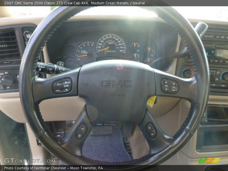 Medium Green Metallic / Neutral 2007 GMC Sierra 1500 Classic Z71 Crew Cab 4x4