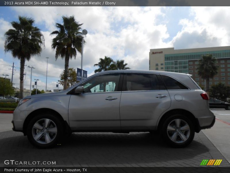 Palladium Metallic / Ebony 2013 Acura MDX SH-AWD Technology
